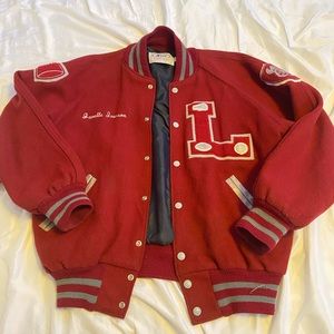 Red Letterman Jacket